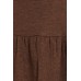 Skirt wool rib, brown