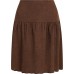 Skirt wool rib, brown