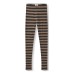 Leggings uld brede striber, anthracite-light brown