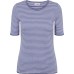 Shirt s/s organic cotton stripes, china blue-rose