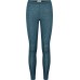 Leggings Wolle Ringeln, petrol-sage