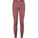 Leggings uld striber, dark red-natural