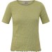 Shirt k/æ økologisk bomuld jacquard, light green