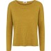 Oversize pullover organic cotton jacquard, curry