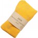 Leggings 3/4 økologisk bomuld print, gul-lavendel