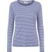 Shirt organic cotton stripes, china blue-rose