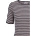 Shirt s/s organic cotton stripes,  jeans-undyed