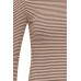 Shirt organic cotton stripes,  brown-undyed