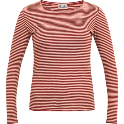Shirt organic cotton stripes,  rust-undyed