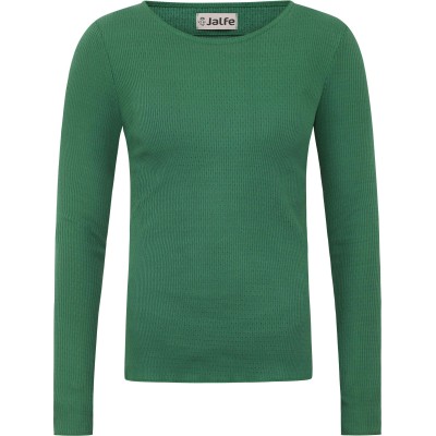 Shirt organic cotton rib knit,  green
