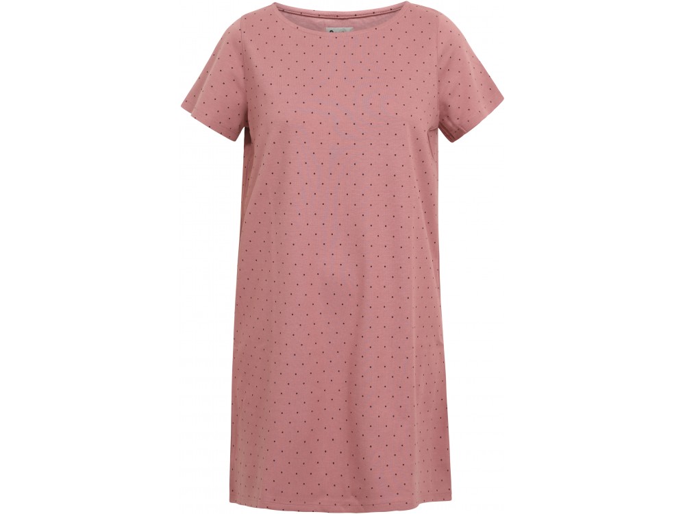 Dress/tunic organic cotton dots,  rose
