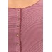 Button shirt s/s organic cotton stripes, rose-bordeaux