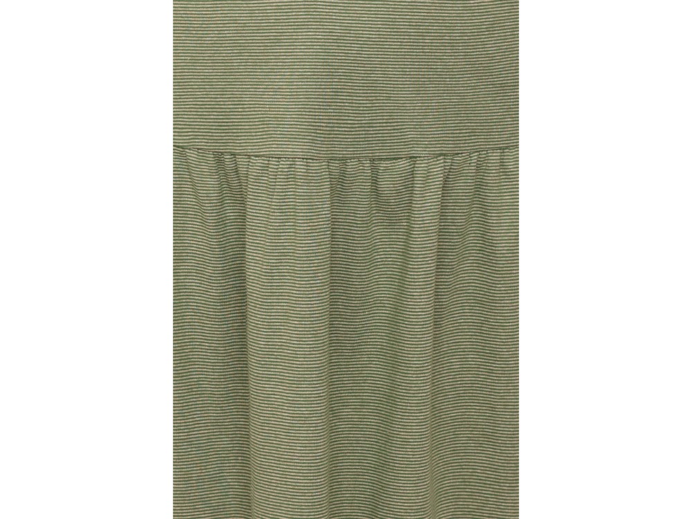 Skirt organic cotton stripes ,  green-undyed