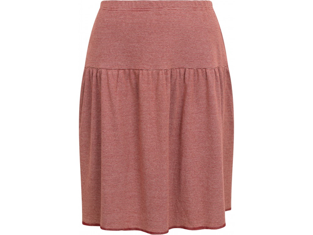 Skirt organic cotton stripes ,  rust-undyed