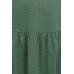 Skirt organic cotton stripes ,  green-petrol