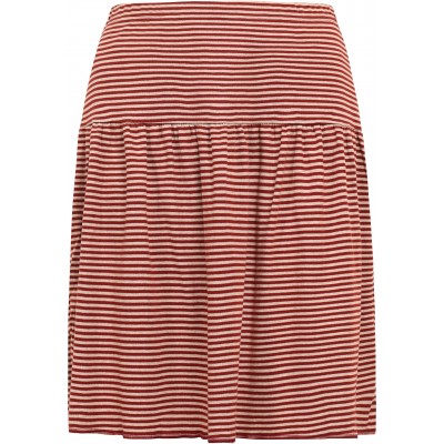 Skirt organic cotton stripes , rust-undyed
